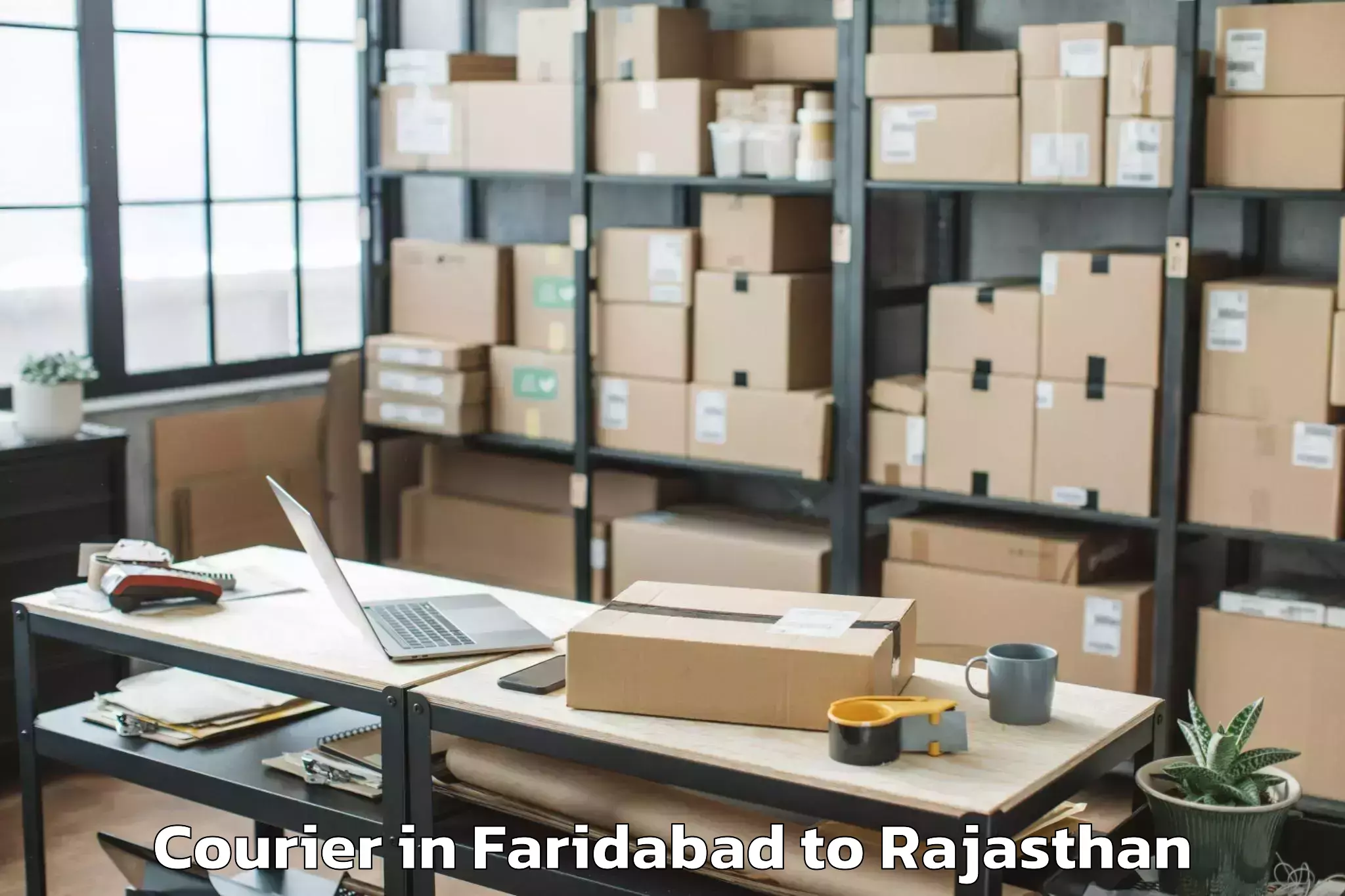 Faridabad to Malpura Courier Booking